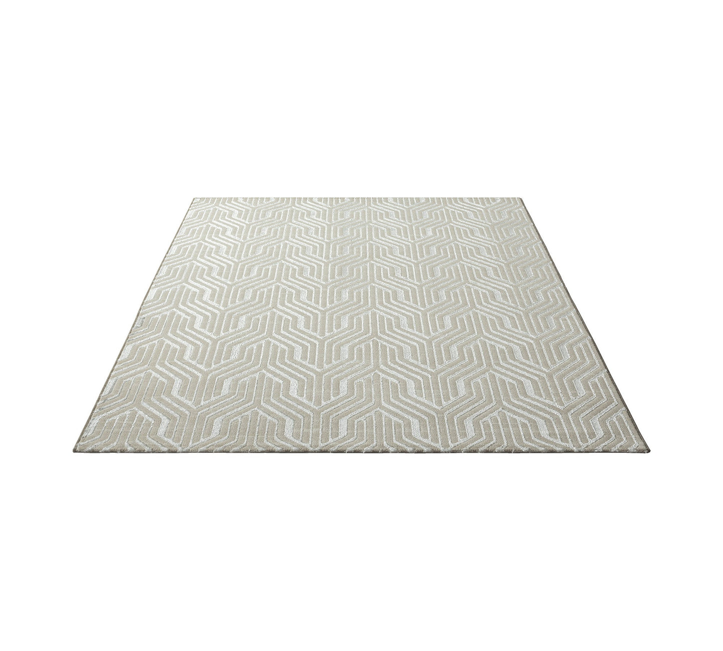 Teppich Formenfluss Creme rechteckig - 230cm x 160cm