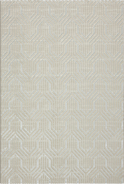 Teppich Wabenruhe Creme rechteckig - 290cm x 200cm