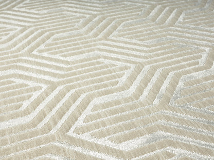 Teppich Wabenruhe Creme rechteckig - 290cm x 200cm