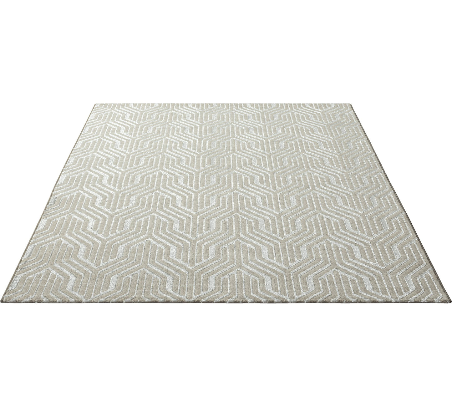 Teppich Wabenruhe Creme rechteckig - 290cm x 200cm