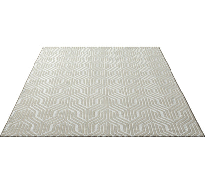 Teppich Wabenruhe Creme rechteckig - 290cm x 200cm