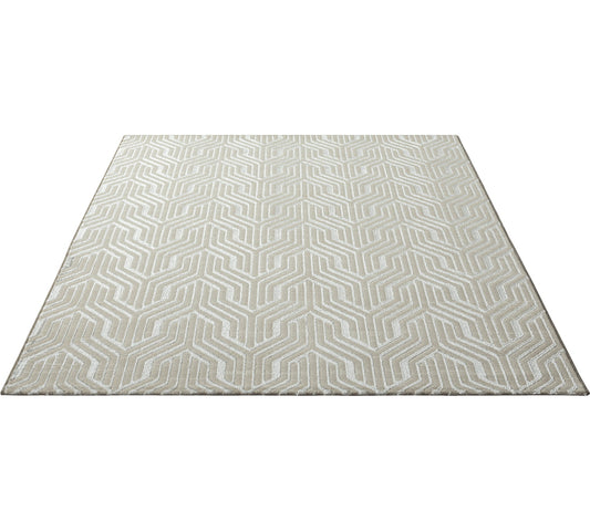Teppich Wabenruhe Creme rechteckig - 290cm x 200cm