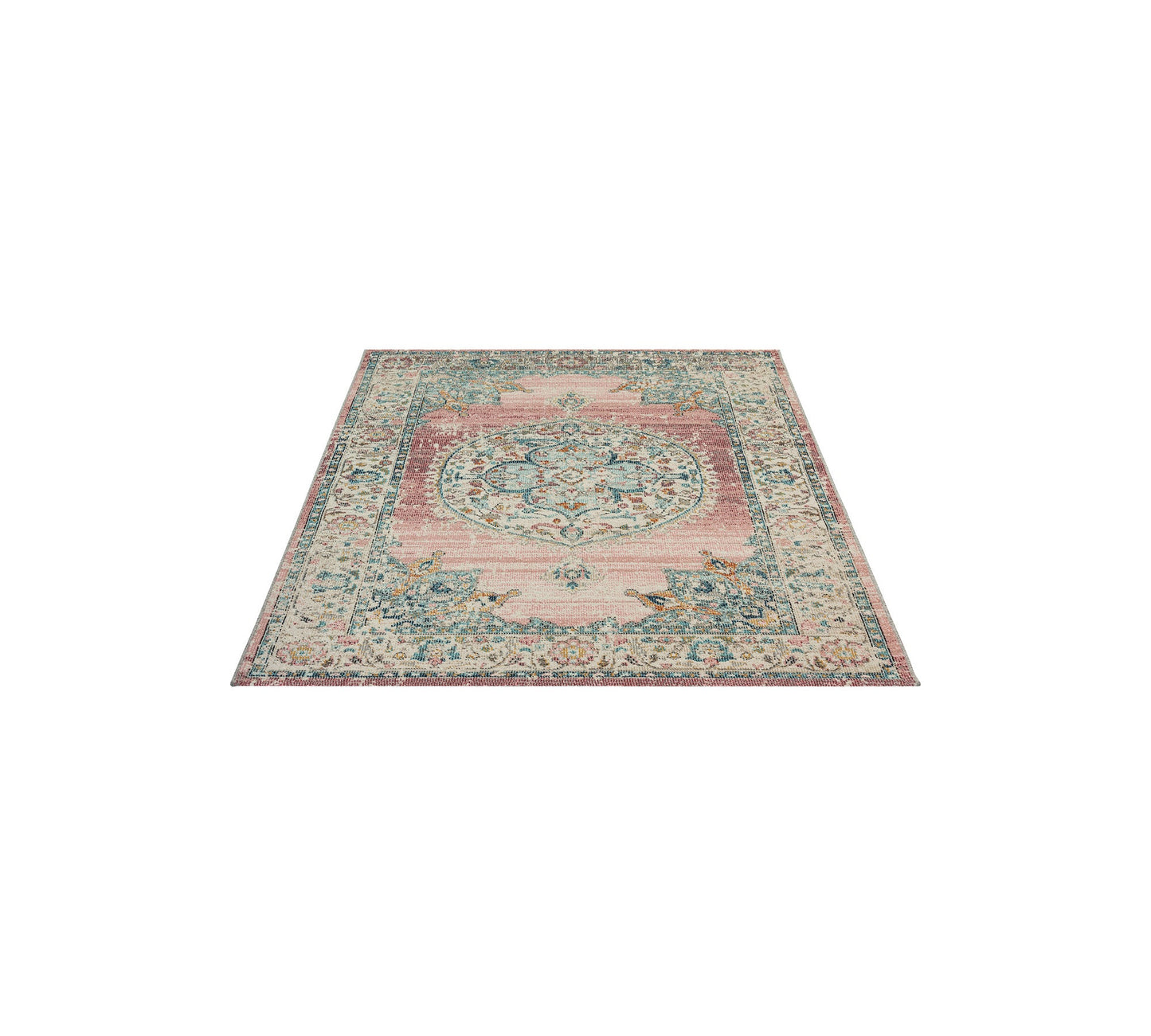 Teppich Medaillonzauber Pink rechteckig - 200cm x 140cm