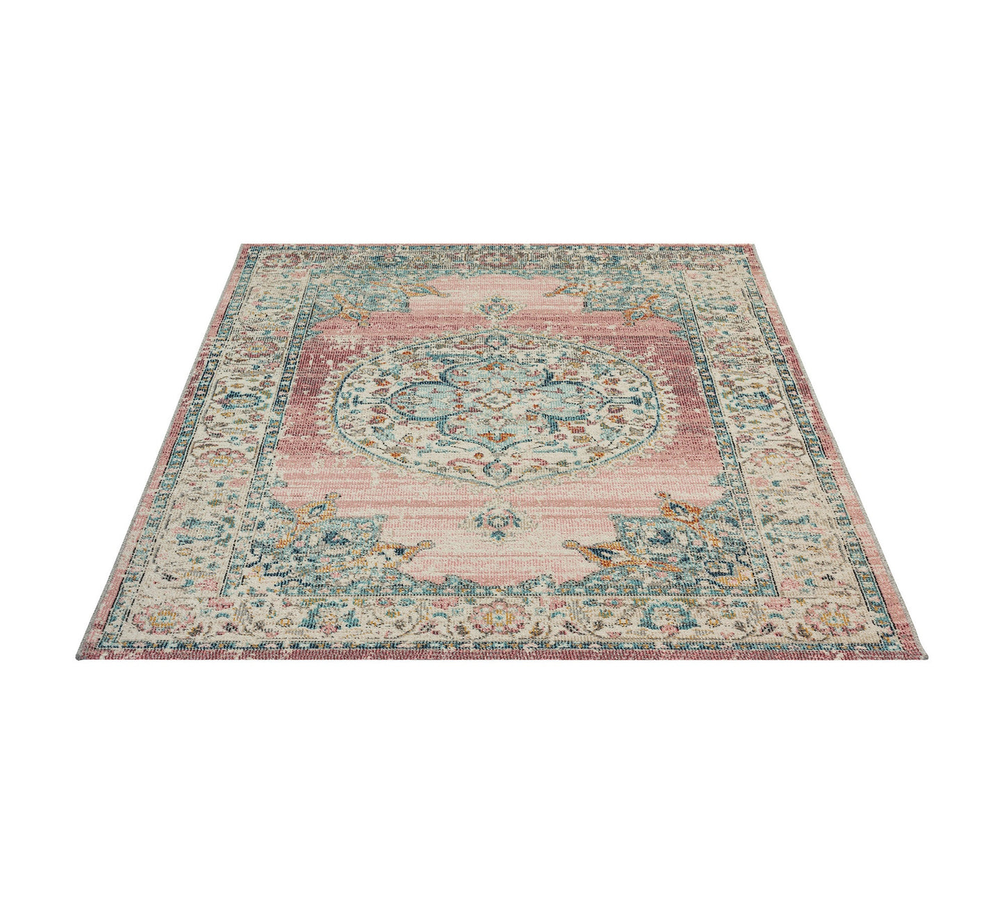 Teppich Orientrose Pink rechteckig - 290cm x 200cm