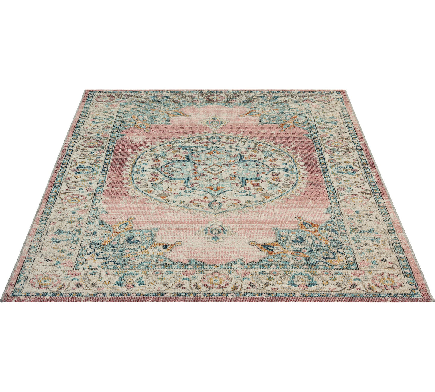 Teppich Palastmosaik Pink rechteckig - 340cm x 240cm