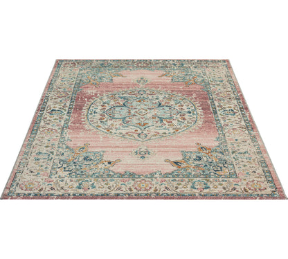 Teppich Palastmosaik Pink rechteckig - 340cm x 240cm