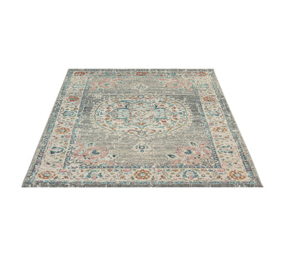 Teppich Sultansmosaik Grau rechteckig - 290cm x 200cm