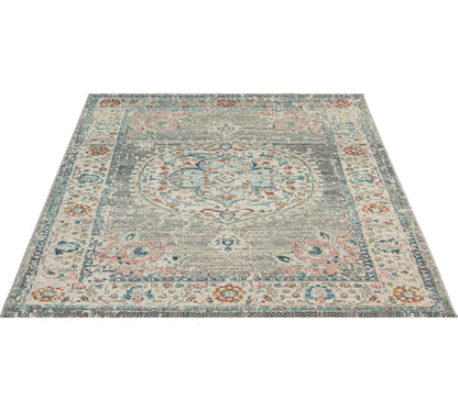 Teppich Orientornament Grau rechteckig - 340cm x 240cm