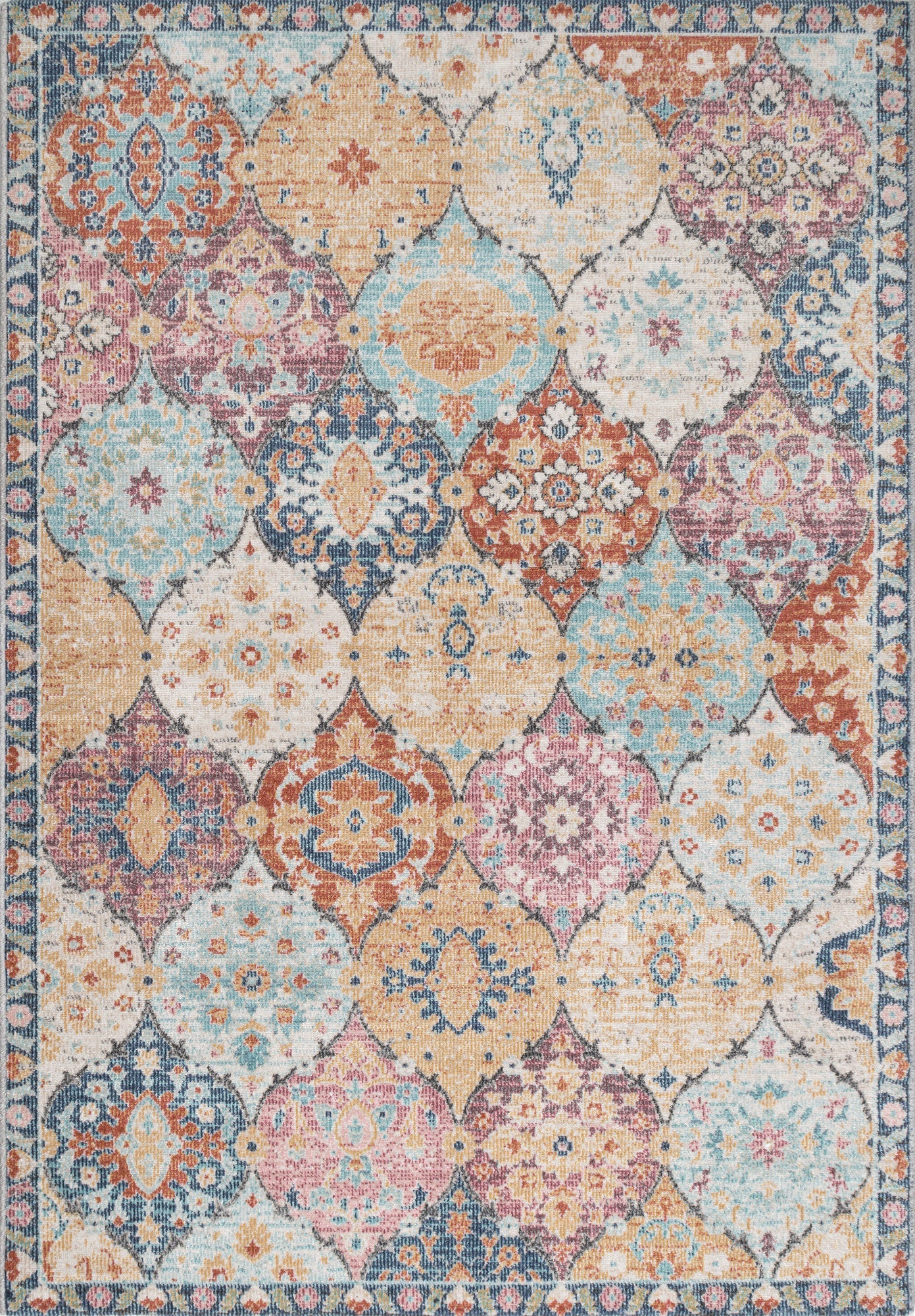 Teppich Farbenfest Multi rechteckig - 340cm x 240cm