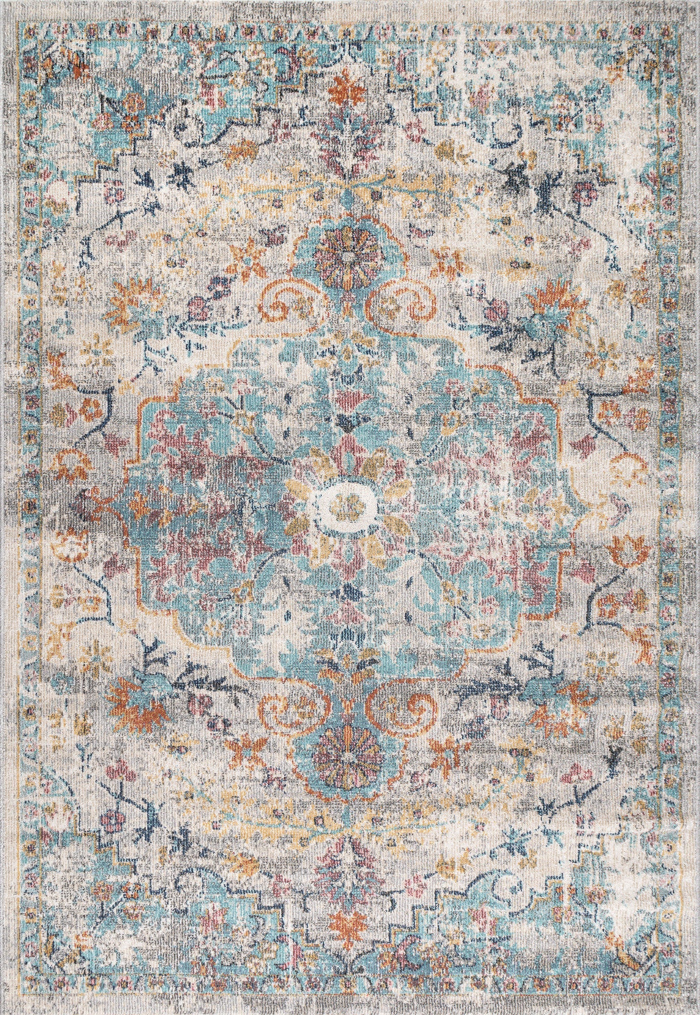 Teppich Zeitreise Multi rechteckig - 170cm x 120cm