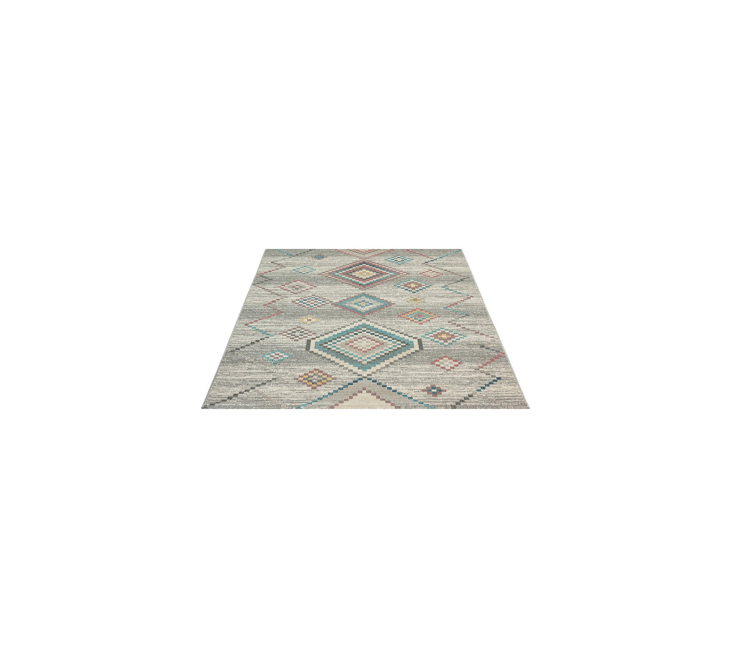 Teppich Nomadenkompass Creme Läufer - 300cm x 80cm