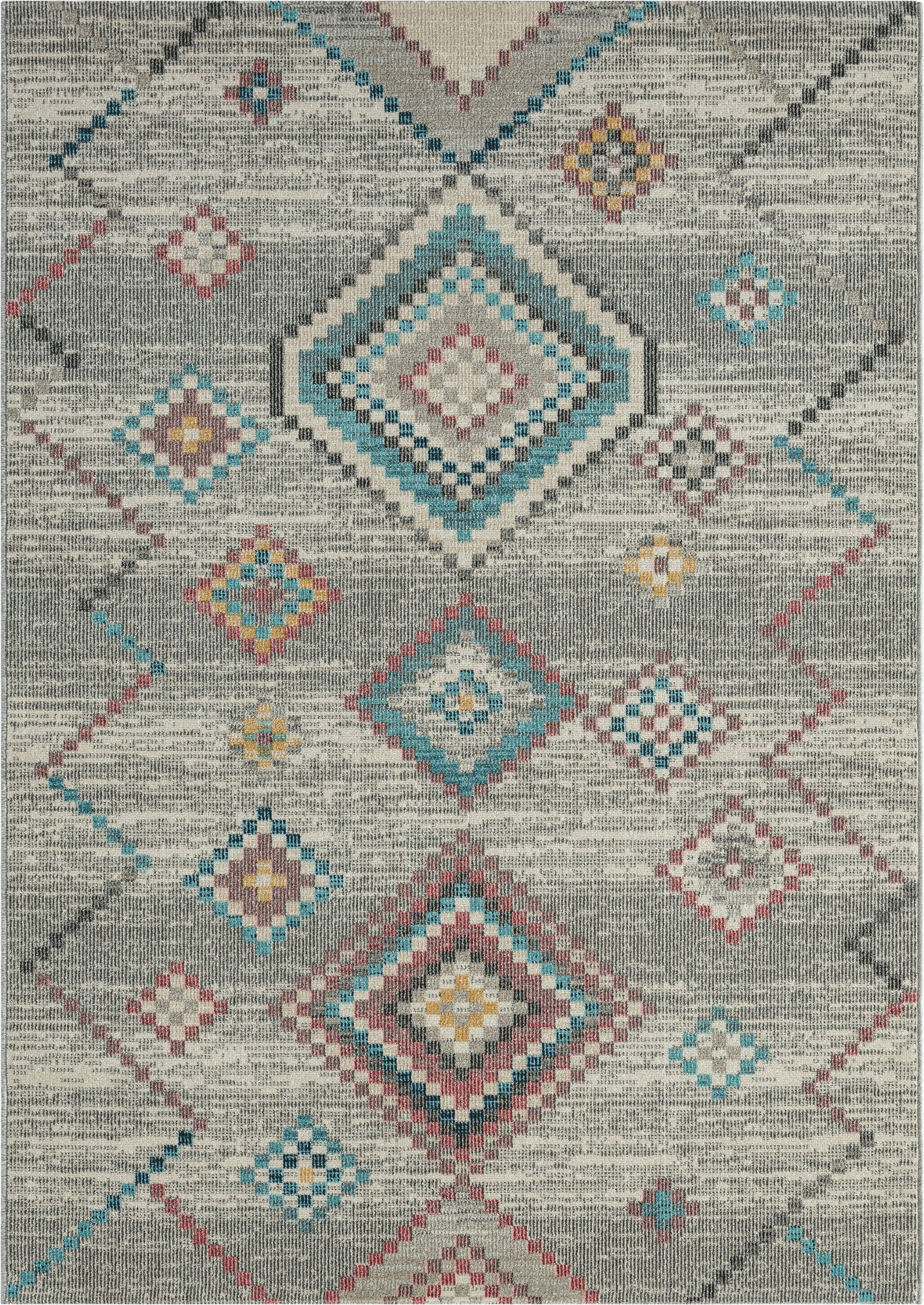 Teppich Nomadenstern Creme rechteckig - 290cm x 200cm