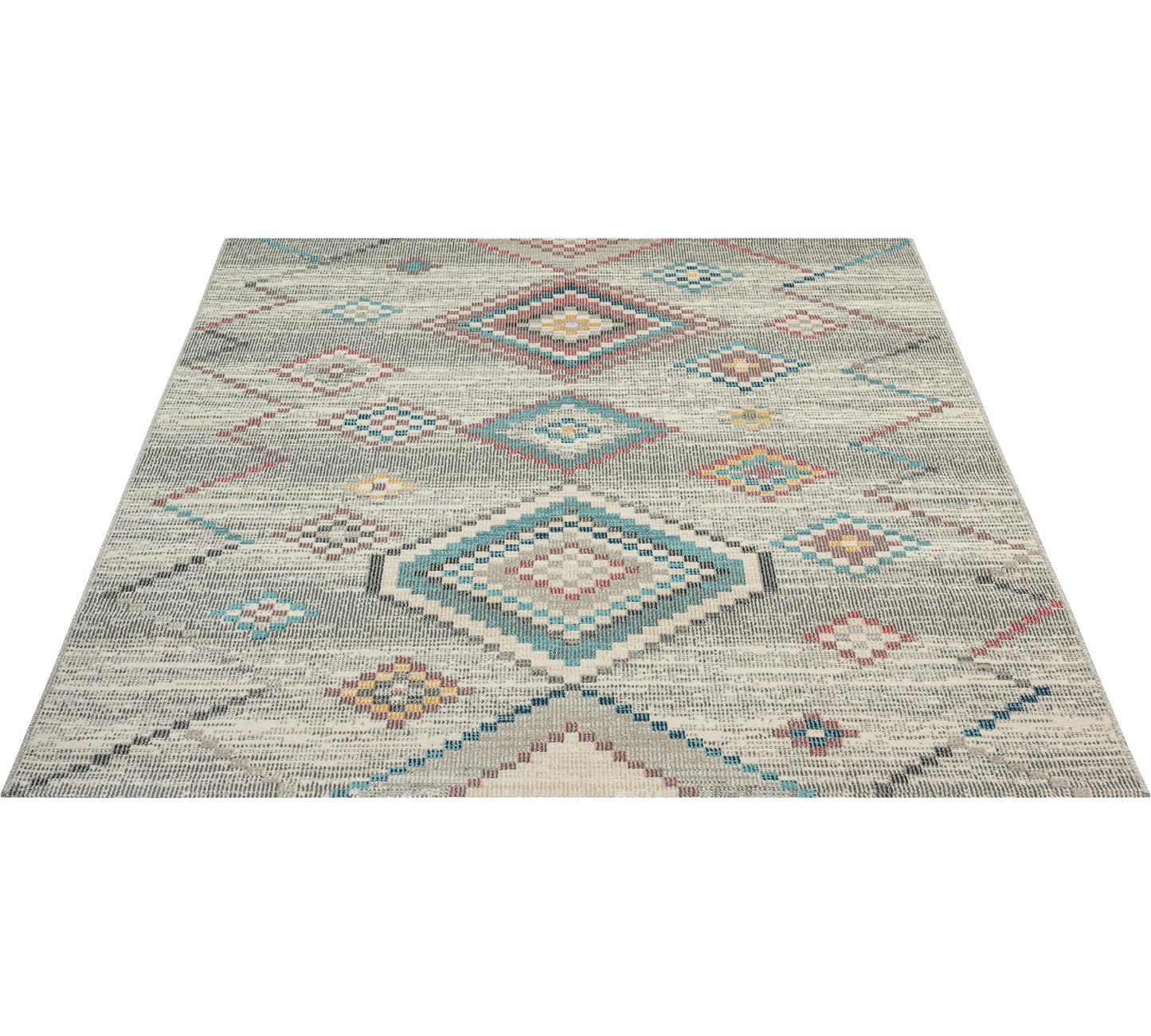 Teppich Wüstenzeichen Creme rund - 120cm x 120cm