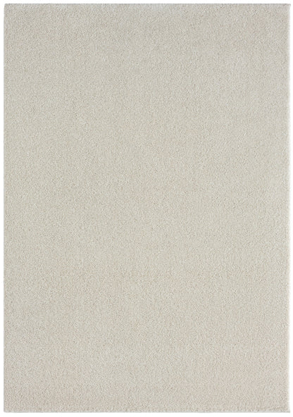 Teppich Flockenflor Creme rechteckig - 230cm x 160cm