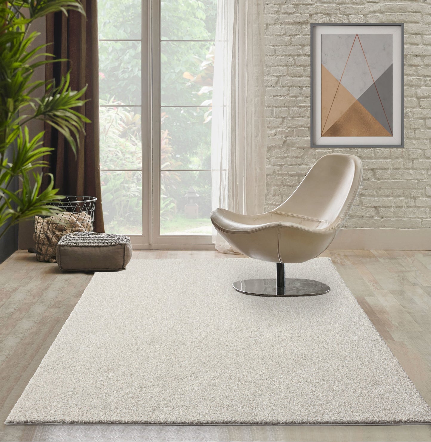 Teppich Flockentraum Creme rechteckig - 290cm x 200cm
