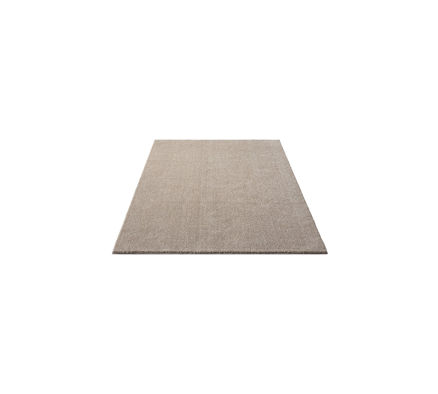 Teppich Flockenweich Beige Läufer - 250cm x 80cm