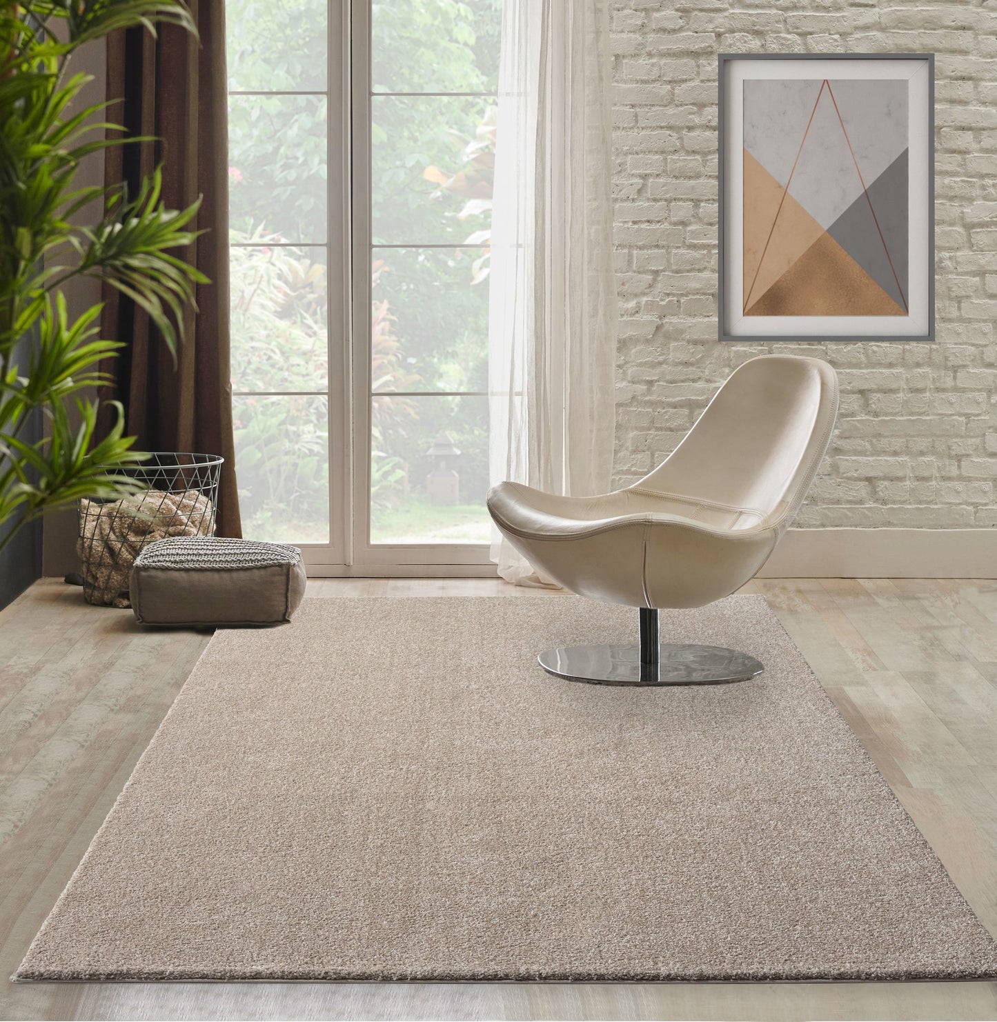 Teppich Winteroase Beige rechteckig - 230cm x 160cm