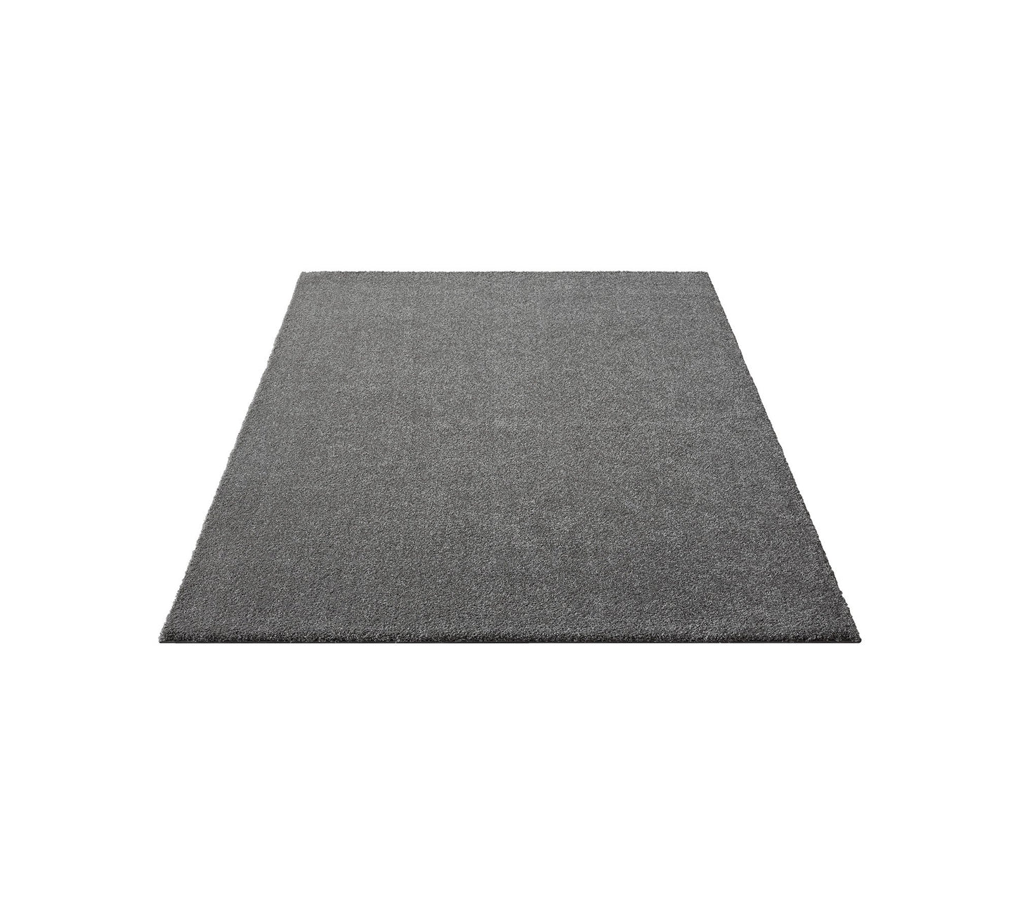 Teppich Kuscheloase Grau rechteckig - 200cm x 140cm