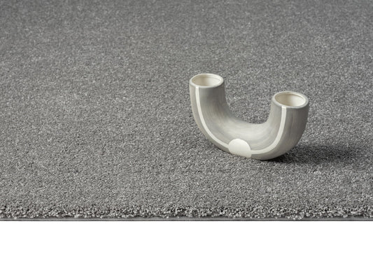 Teppich Kuschelwolke Grau Läufer - 250cm x 80cm