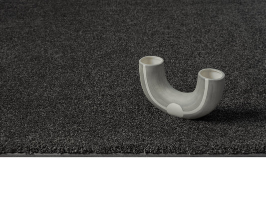 Teppich Daunenweich Anthrazit rechteckig - 170cm x 120cm