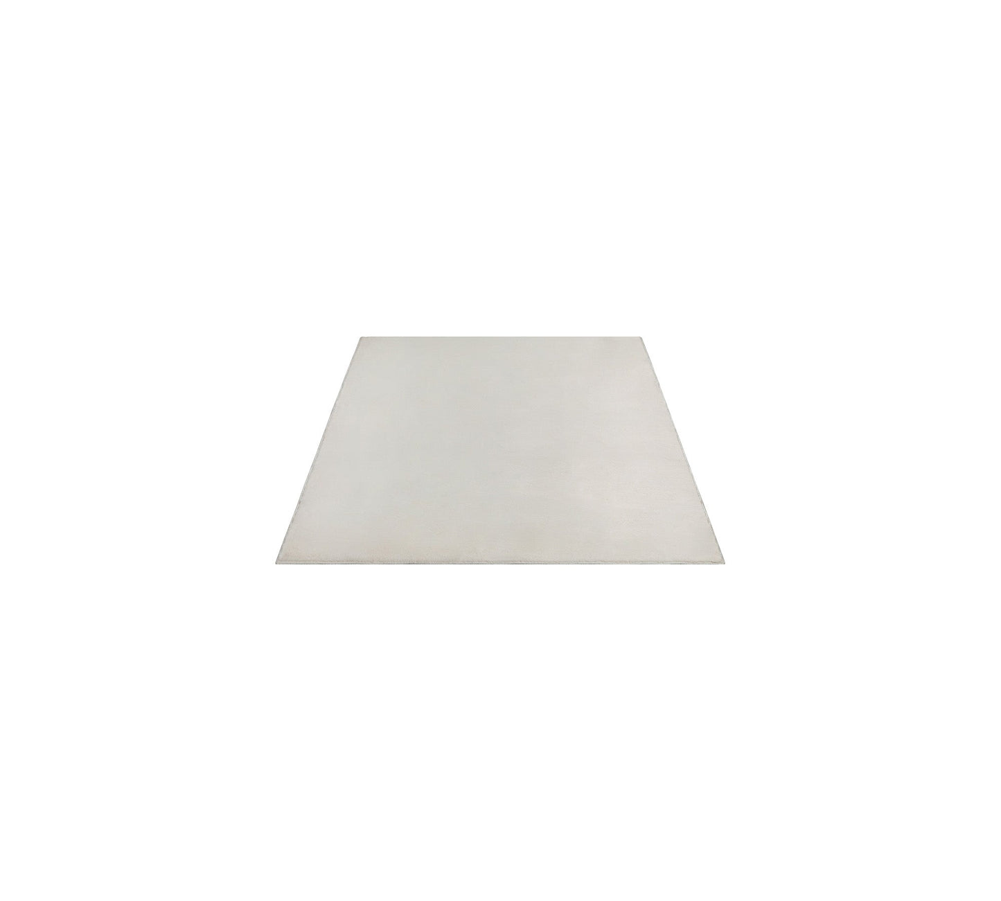 Teppich Feinsamtschimmer Creme rechteckig - 160cm x 117cm
