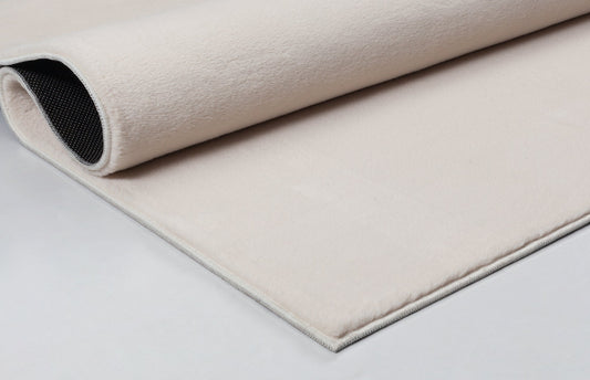 Teppich Zartflorglanz Beige rechteckig - 140cm x 70cm