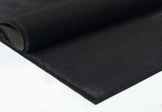 Teppich Wohnbalance Schwarz rechteckig - 140cm x 70cm