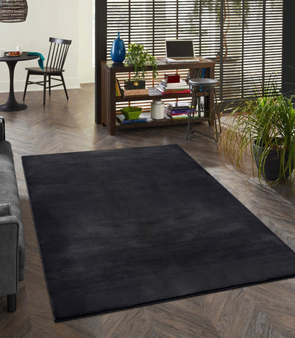 Teppich Wohnwärme Schwarz rechteckig - 220cm x 160cm