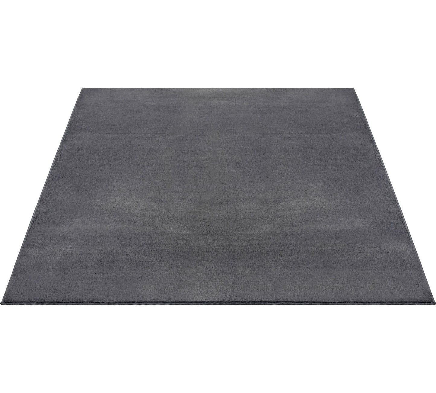 Teppich Wohlfühlglanz Anthrazit rechteckig - 340cm x 240cm