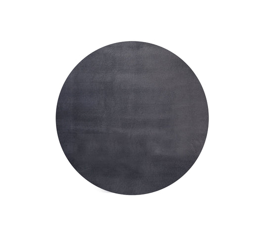Teppich Wohlfühlschimmer Anthrazit rund - 117cm x 117cm