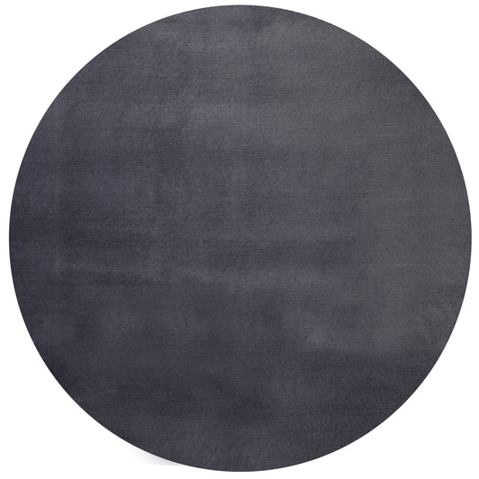 Teppich Wohlfühlruhe Anthrazit rund - 200cm x 200cm