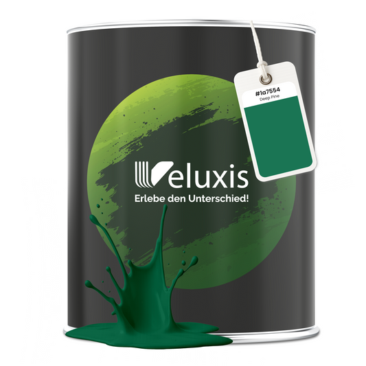 Wandfarbe Deep Pine – Premium Grün von Veluxis®