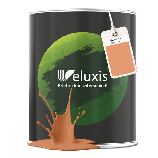 Wandfarbe Desert Peach – Premium Orange von Veluxis®
