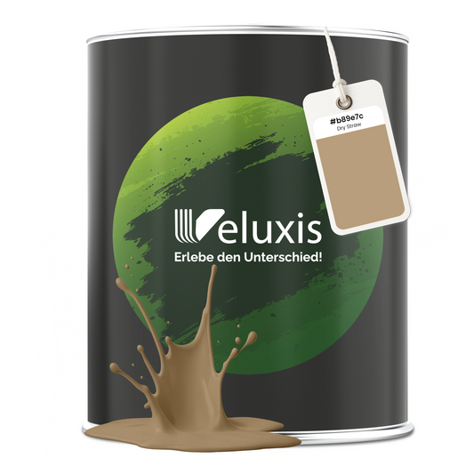 Wandfarbe Dry Straw – Premium Braun von Veluxis®