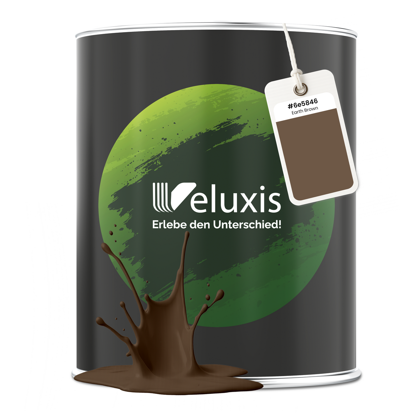 Wandfarbe Earth Brown – Premium Braun von Veluxis®