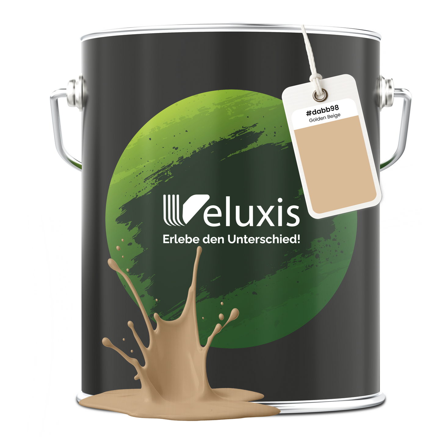 Veluxis® Wandfarbe Goldbeige – Golden Beige 1L 2,5L 5L Matt