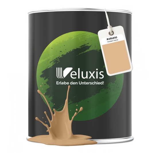 Wandfarbe Golden Sand – Premium Orange von Veluxis®