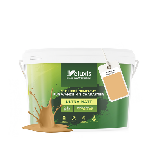 Wandfarbe Happy Honey – Universal Orange von Veluxis®