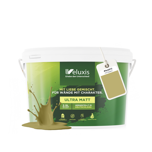 Wandfarbe Hot Peppers – Universal Grün von Veluxis®