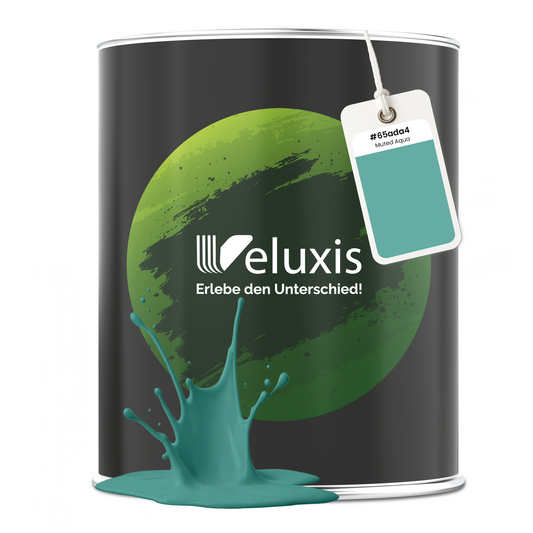 Wandfarbe Muted Aqua – Premium Blau von Veluxis®