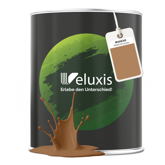 Wandfarbe Muted Terracotta – Premium Braun von Veluxis®