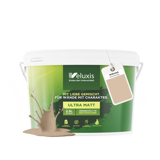 Wandfarbe Nutty Nutmeg – Universal Beige von Veluxis®