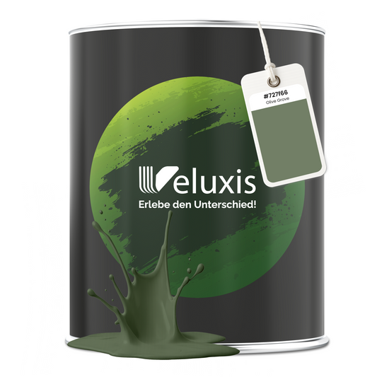 Wandfarbe Olive Green – Premium Grün von Veluxis®