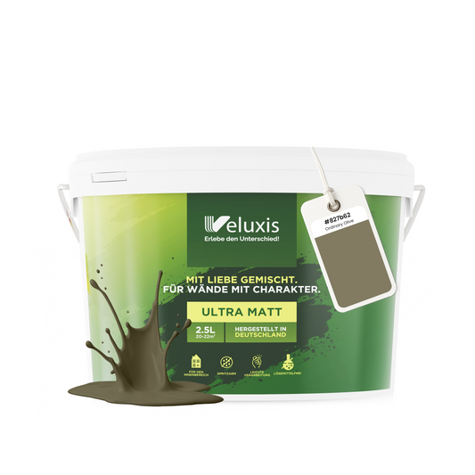 Wandfarbe Ordinary Olive – Universal Grün von Veluxis®