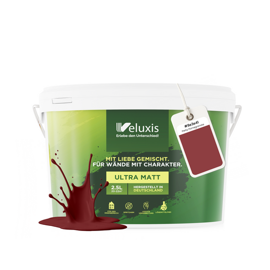 Wandfarbe Perky Pomegranate – Universal Rot von Veluxis®