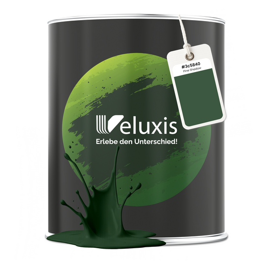 Wandfarbe Pine Shadow – Premium Grün von Veluxis®