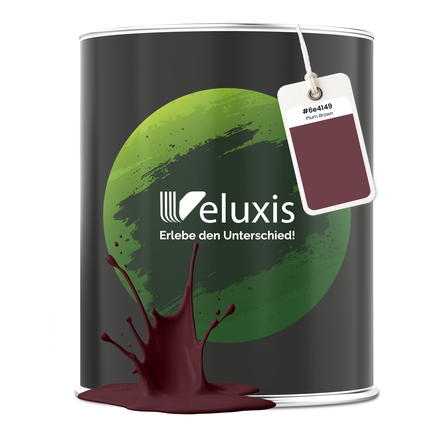 Wandfarbe Plum Brown – Made in Germany Veluxis®