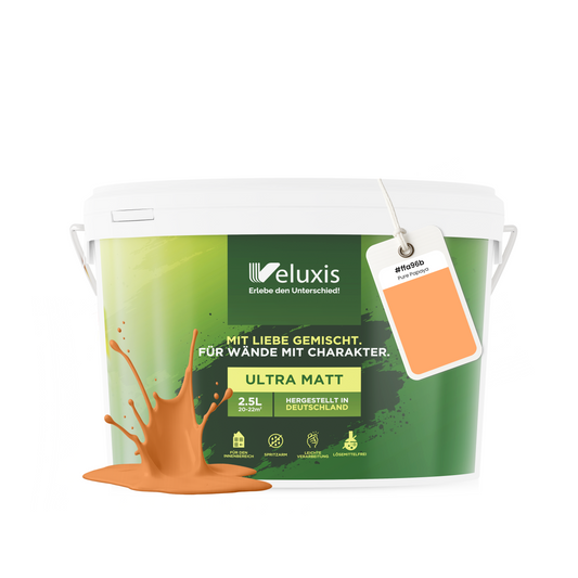 Wandfarbe Pure Papaya – Universal Orange von Veluxis®
