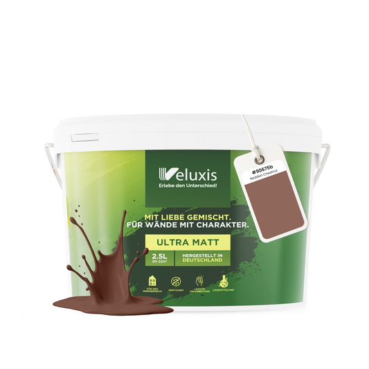 Wandfarbe Reddish Chestnut – Universal Rot von Veluxis®