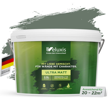 Wandfarbe Ritzy Rosemary – Universal Grün von Veluxis®